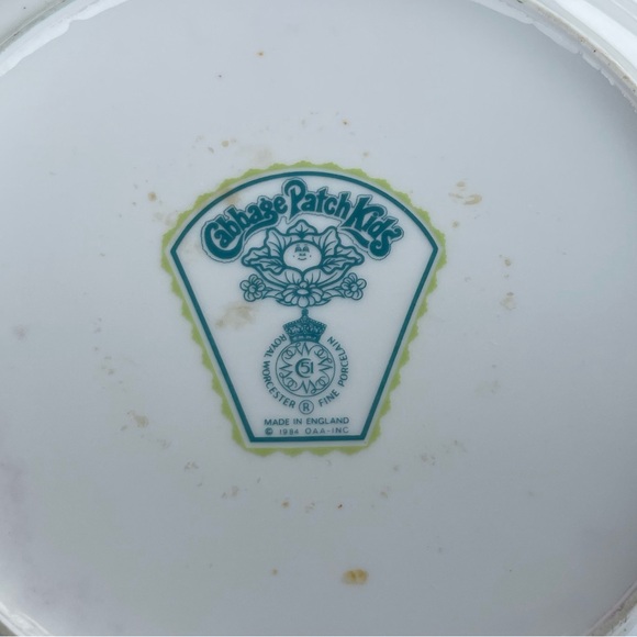 Royal Worcester Cabbage Patch Kids Fine Porcelain 8 Inch Plate Made in England - Picture 8 of 11